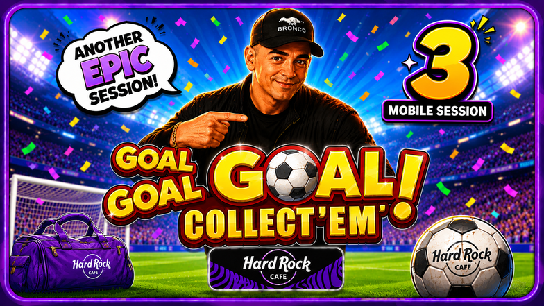 Hardrock Bet - Session 3 On My Cell Phone Goal Goal Goal Collect'Em game