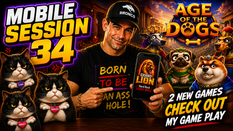 Hard Rock Bet Florida Age of the Dogs & Grand Lion Lucky Bull | Mobile Session 34 | Two New Games!