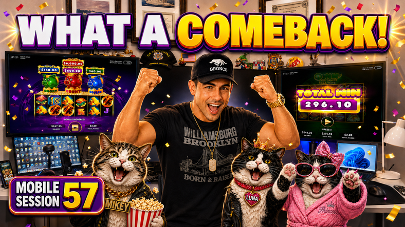 Hard Rock Bet Florida Slots | Mobile Session 57 | Three Bonuses and a Huge Comeback!