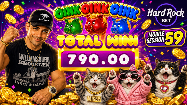 Hard Rock Bet Florida Slots | Mobile Session 59 | Internet Problems and a First-Spin Comeback!