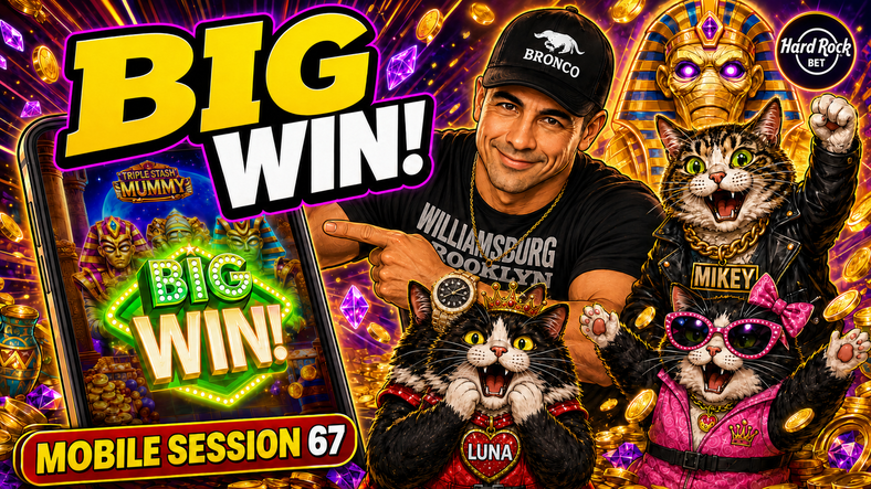 🏺🔥 Hard Rock Bet Florida Slots | Mobile Session 67 | Two Mummy Bonuses Save the Session! 🎰