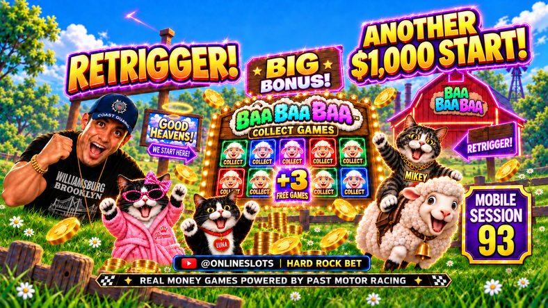 RETRIGGER 🐑🔥 | Hard Rock Bet Florida | Mobile Session 93