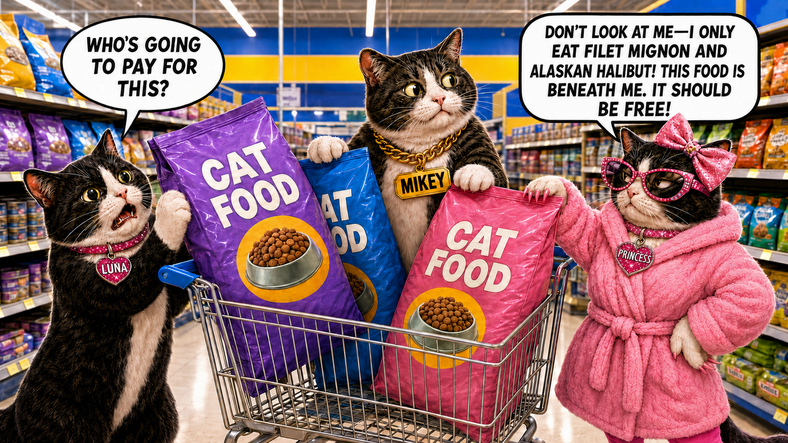 A picture of my 3 cats for their gofundme page