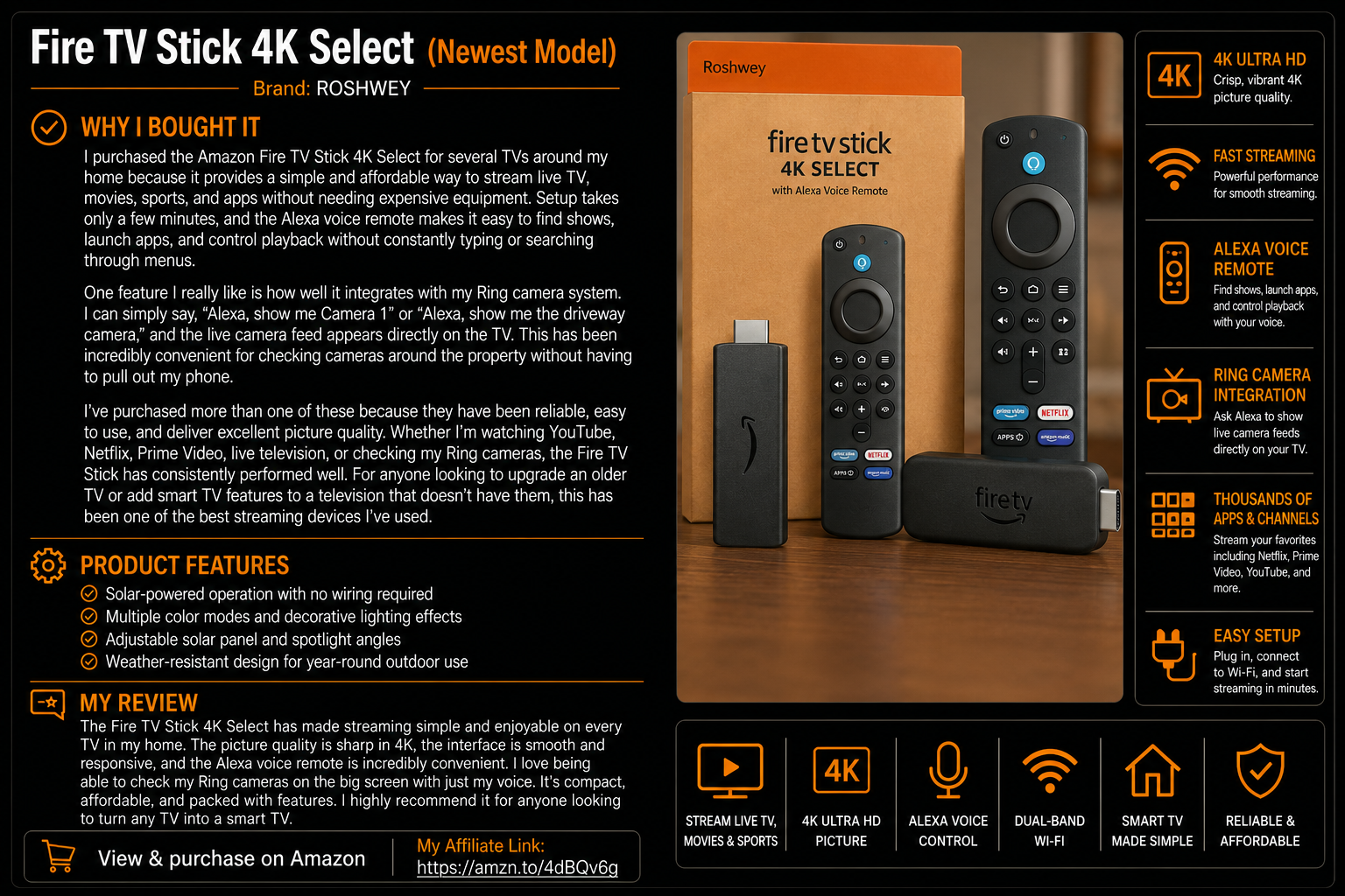 Fire TV Stick 4K Select (Newest Model)