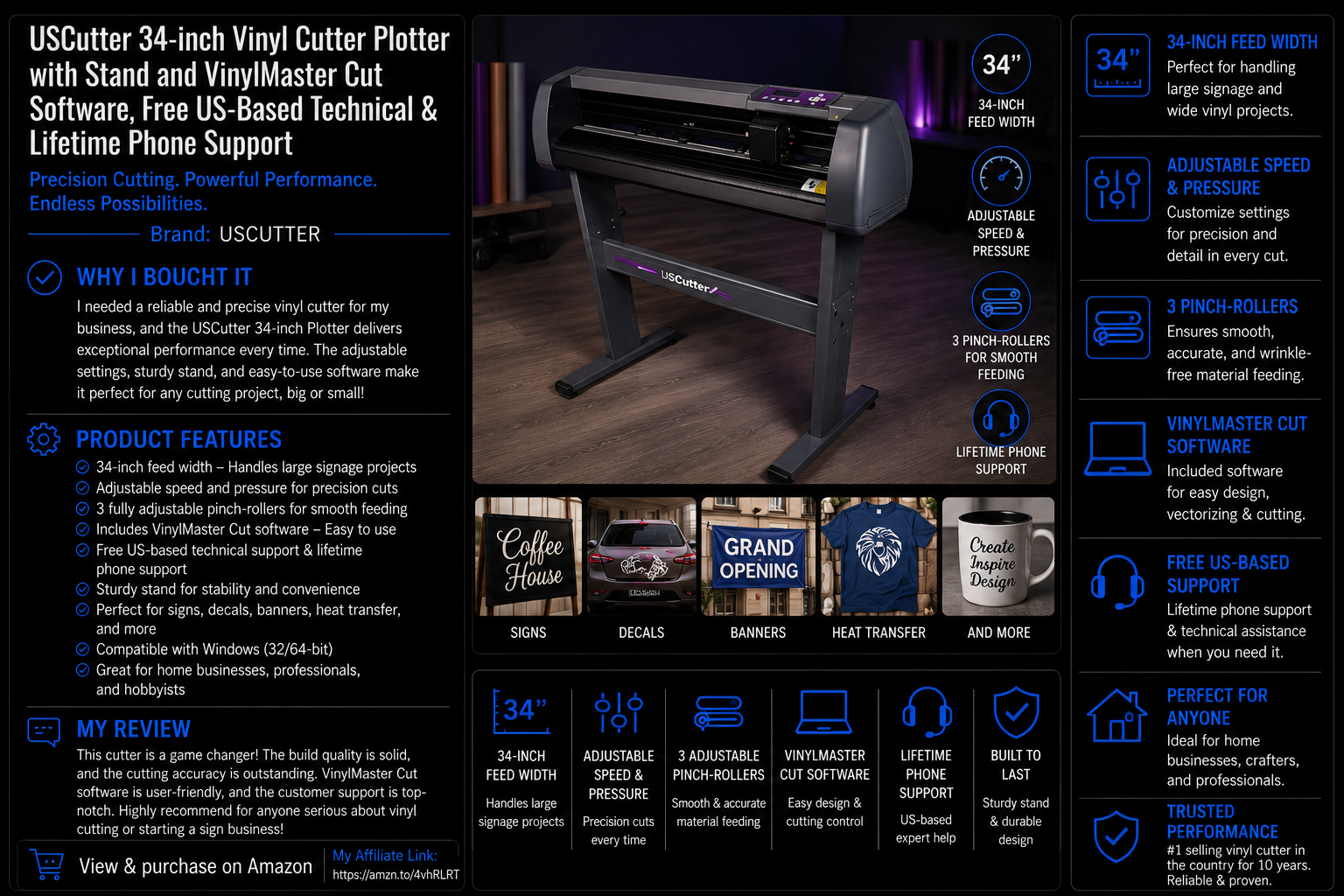 USCutter 34-inch Vinyl Cutter Plotter