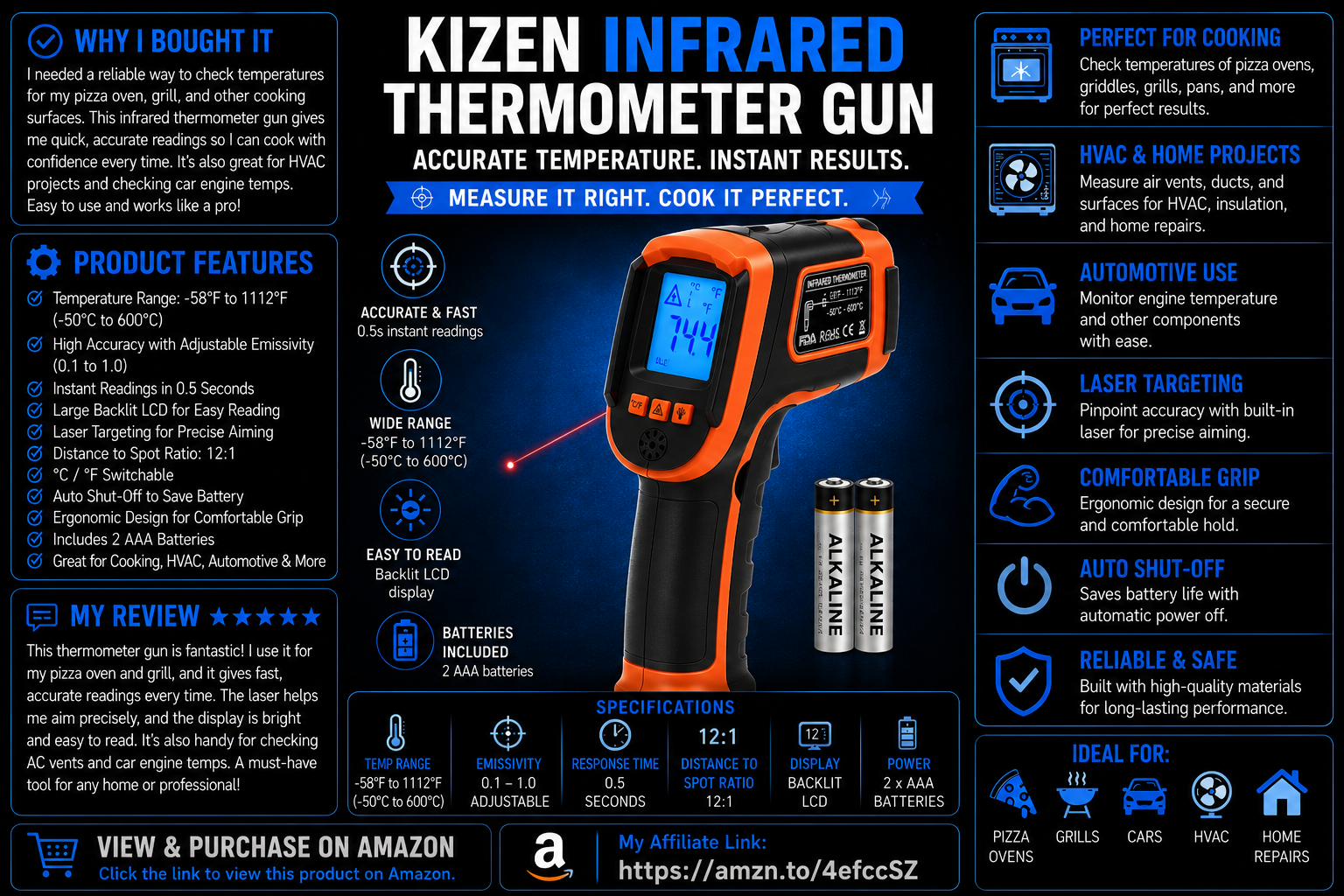 Kizen Infrared Temperature Gun