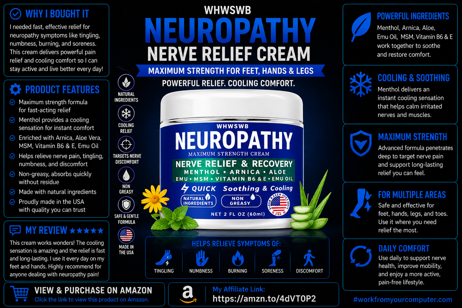 Neuropathy Nerve Relief Cream