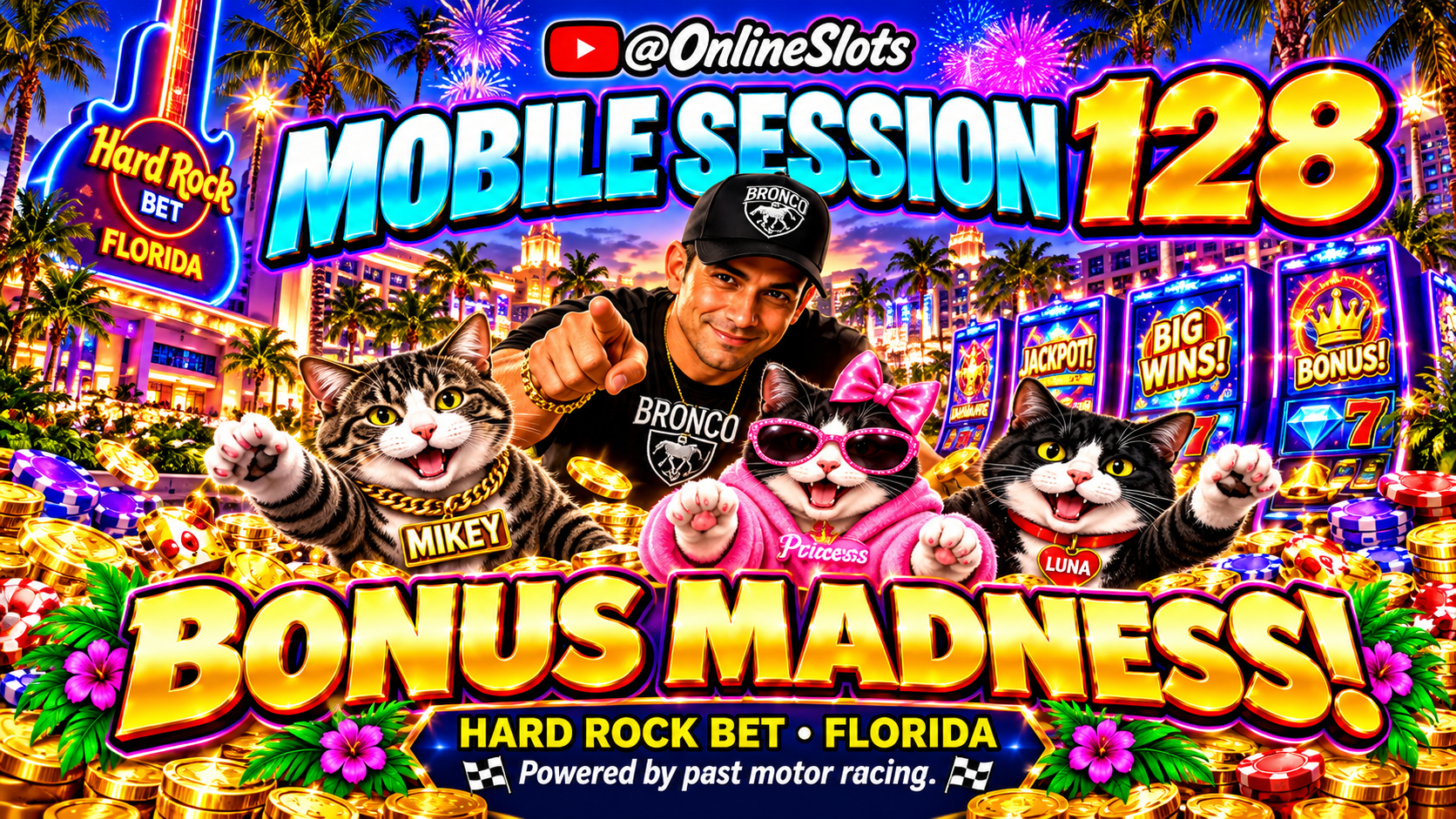   Online Slots: 39.4× & 37.9× Bonus Highlights! 🐑🎰 | Hard Rock Bet Florida | 128