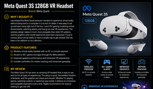 Meta Quest 3S 128GB VR Headset