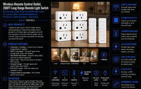 Wireless Remote Control Outlet