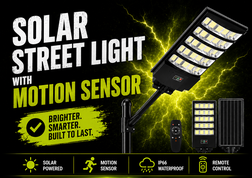Solar Street Light with Motion Sensor