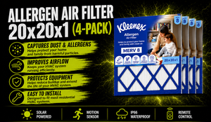 Allergen Air Filter 20x20x1 (4-Pack)